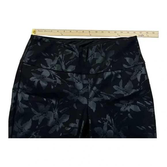 Soft Surroundings Twilight Floral Metallic Leggings - Picture 7 of 10